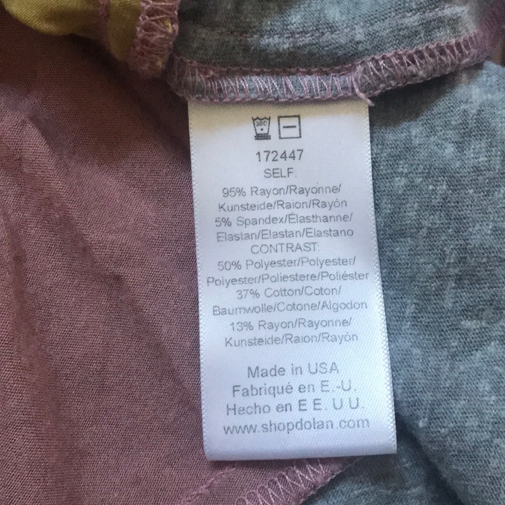 Anthropologie Dolan Left Coast Colorblock Top L - Picture 5 of 5